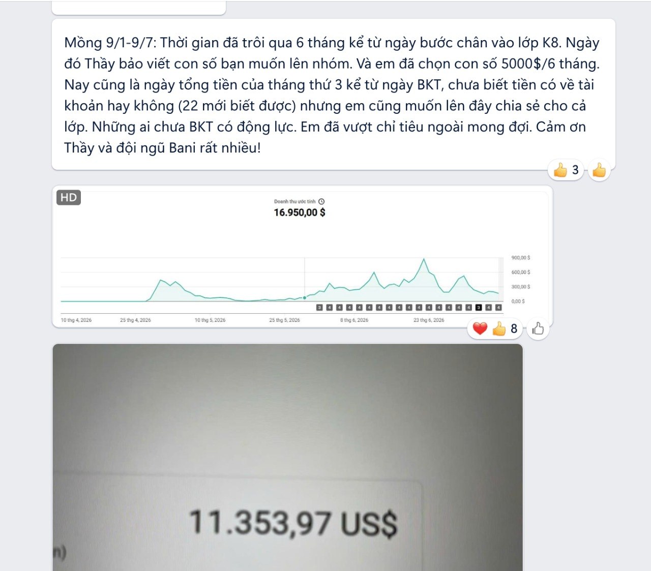 Ảnh chụp kênh thật